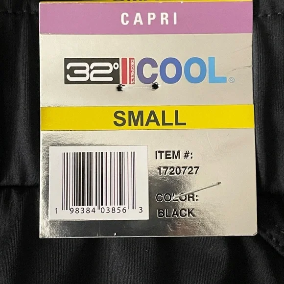 32 Degrees Pull On Black Capris (Women's S) - Picture 3 of 15